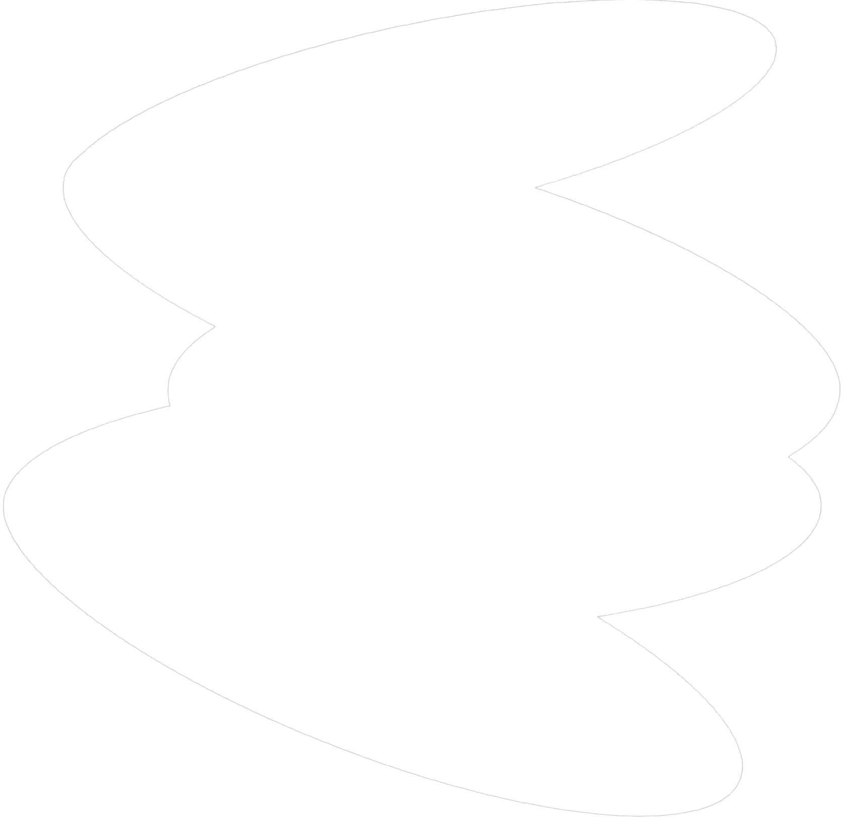 White shaped Background